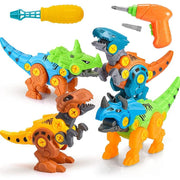 Zerlegbares Dinosaurierspielzeug für Kinder mit Elektrobohrer