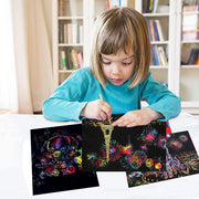 32K 50Pcs Regenbogen Magic Scratch Art Papier Spielzeug für Kinder