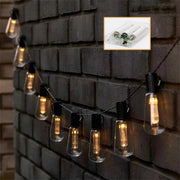 Batterie & Solar Einfache kugelförmige LED-Gartenlichterkette mit Wassertropfen