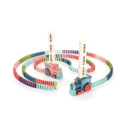 Pädagogisches Kinderspielzeug Dominoes Fun Building Blocks Elektrischer Zug Spielzeug