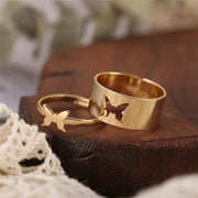Kreative Exquisite Mode Paar Ring Set Lover Verlobung Hochzeit Schmuck