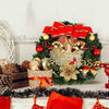 Schöne dekorierte Weihnachten Haustür Dekoration Kranz Hängende Rattan Ornamente