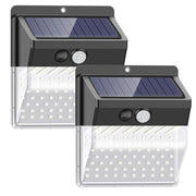 2 Stück Outdoor Drei-Modus-Infrarot 136 LED Solar-Wandleuchte