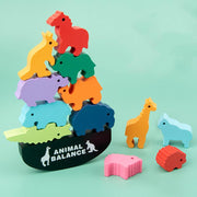 Hölzerne Tier-Balance Bauklötze Puzzle-Spielzeug