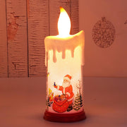 Weihnachtsmann & Schneemann Simulation Flamme Weihnachtskerze Nachtlicht