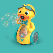 Elektrische Cartoon-Ente Seifenblasenmaschine für Kinder Spielzeug