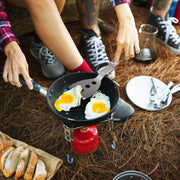 Edelstahl Portable Outdoor Camping Kochen Falten Braten Spatel