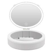 Beauty Makeup Spiegel mit LED Faltbare kompakte Aufbewahrungsbox 2-In-1