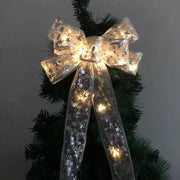 Weihnachtsbaum Schleife LED Lichterkette Xmas Geschenk Dekoration