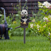 Solar Garten Harz Panda Statue LED Bodenstecker Licht