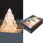 12 Stück LED-Weihnachtsbaum-Nachtlicht Acryl-Diamant-Kristall-Atmosphärenlicht