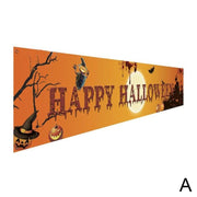 Draußen faltbare Halloween Party Banner Pull Flag Hanging Decor