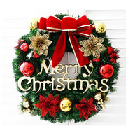 Schöne dekorierte Weihnachten Haustür Dekoration Kranz Hängende Rattan Ornamente