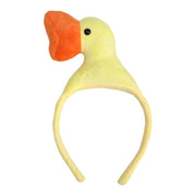 Lustiges Enten-Stirnband Weiß Gelb Niedliches Tier Gesicht waschen Haarbänder