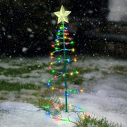 Weihnachtsbaum Stern Solar LED Spirale Lampe Gartendekoration