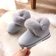Kinderschuhe für Mädchen Schneestiefel Winter Plüsch Warme Schuhe Outdoor Rutschfeste Hausschuhe