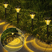 4 Pack Solar Garten bunte Ring Lichter für Outdoor-Dekoration
